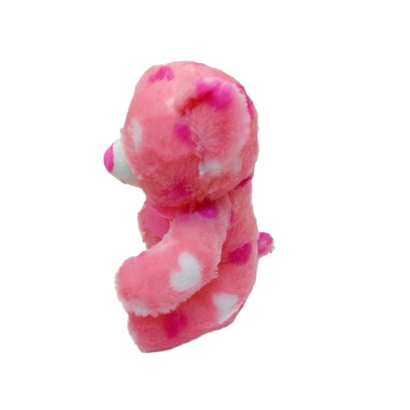 MTY International Co LTD Pink hearts Teddy Bear plush Stuffed 6" 2020 Valentines - Picture 5 of 8